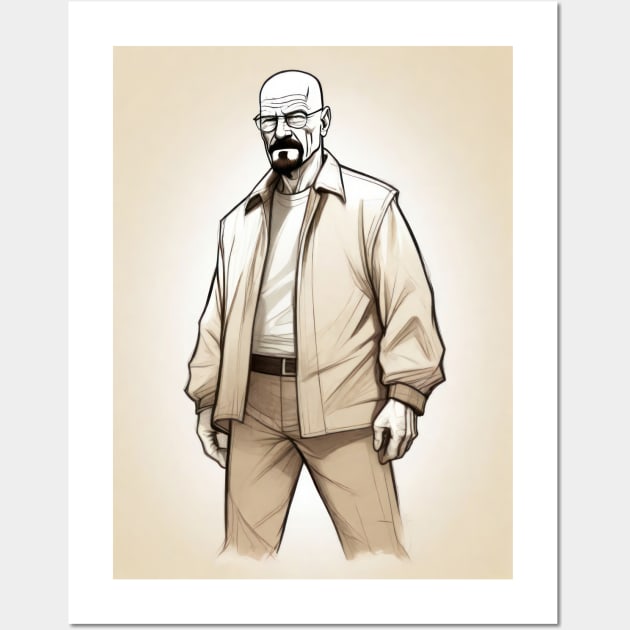 Walter White - I am the one who knocks Wall Art by Buff Geeks Art